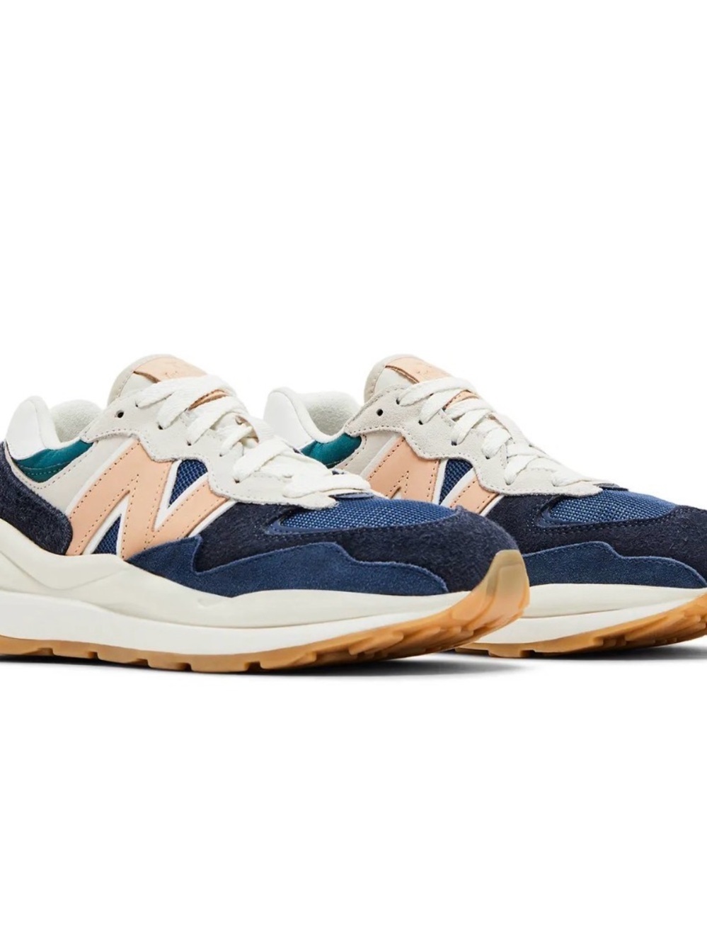New Balance 574 M5740CCA Mens Blue Suede Lace Up Lifestyle Sneakers Shoes-8.5